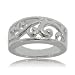 Ladies Wave Filigree Ring in Sterling Silver 925