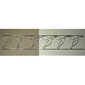 Trellis Frieze Elements-"Hummingbirds" (TFE 1d-HB) Handmade Aluminum Trellis-Frieze Panels from Brooks Design