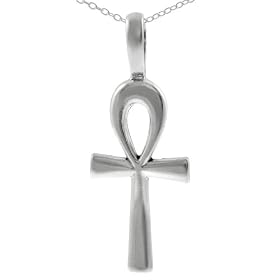 Sterling Silver Eqyptian Ankh Necklace