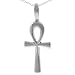 Sterling Silver Eqyptian Ankh Necklace