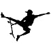 TheVinylGuru Skateboarding Wall Decal Sticker 63 - Decal Stickers and Mural for Kids Boys Girls Room and Bedroom. Skating Wall Art for Home Decor and Decoration Ð Skate Board Silhouette Mural