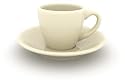Bistro Demitasse Cup Set - 2 Cups and Saucers