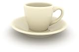 Bistro Demitasse Cup Set - 2 Cups and Saucers