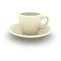 Bistro Demitasse Cup Set - 2 Cups and Saucers