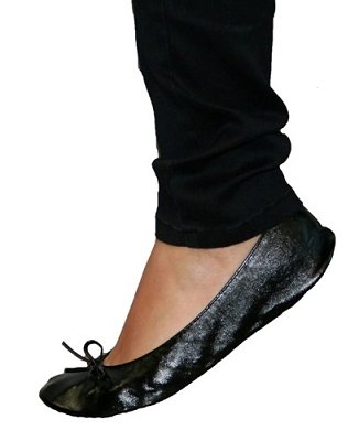 Footzy Rolls Rollable Shoe Black as Night