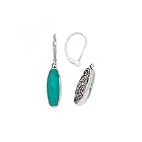 Sterling Silver with Turquoise Dangle Earrings