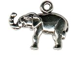 .925 Sterling Silver Elephant Charm by SilverChicks