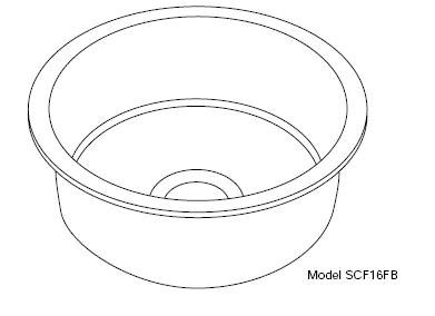 Special Collection Single Bowl Sink w/ Flat Bottom Copper w/ Hammered Mirror Finish (16") -SCF16FBCH