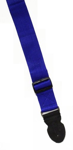 Rockburn Gitarrengurt (ca. 5 cm breit, gewebt) blau