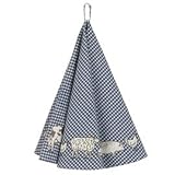 AC48 BLAU 1 G&auml;stehandtuch Serie Animal Check BLAU . Clayre & Eef Durchmesser ...