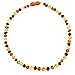Baltic Amber Teething Necklace for Baby (Unisex)(Multicolor)(13 Inches) - Baby Gift Sets - Natural Anti Inflammatory Beads.Teething Pain Reduce Properties