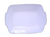 Decorative Living Rectangular Serving Platter with Handles