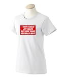 I KNOW I SHOULD LIFT WEIGHTS BUT THOSE THINGS ARE REALLY HEAVY Ladies T-Shirt Pink Large
