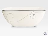 Noritake Platinum Wave 8-1/2-Inch Square Bowl