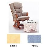 Glider - Natural Finish/Blue Mint Fabric