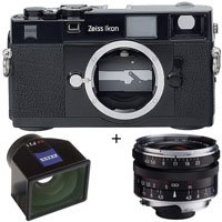 Zeiss Ikon RF Camera Bundle with Black Body Black 21mm f/4.5 T* ZM C Biogon Lens, Lens Hood and Viewfinder Zeiss Ikon RF Camera Bundle with Black Body Black 21mm f/4.5 T* ZM C Biogon Lens, Lens Hood and Viewfinder