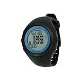 WCI Quality Waterproof GPS Navigation Sports Wrist Watch With Chronograph Stopwatch - Measures Burned Calories And Fat, Speed And Distance - For Training, Exercise, Running, Jogging, Cycling, Etc. - Black/Blue