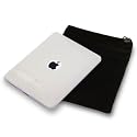 APPLE IPAD 3 PC EXECUTIVE ACCESSORY PACK - CLEAR FROSTED GEL CASE,  SCREEN PROTECTOR, BLACK POUCH PART OF THE QUBITS ACCESSORIES RANGE