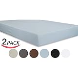 Baby Crib Fitted Sheet Fits Standard Size Crib Mattress - White, 2 Pack, 100% Cotton, for Maximum Softness and Easy Care By Utopia Bedding