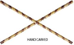 Gungfu Rattan Escrima Engraved Wooden - Size: 26 inches