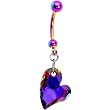 Limited Edition Devoted 2 You Volcano Heart Belly Ring MADE WITH SWAROVSKI ELEMENTS