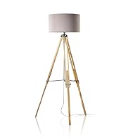 Wooden Tripod Floor Lamp