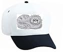 White Cap with kitten, cat, himalayan, feline, maltese