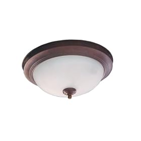 Precision Products Plus Brown Ceiling Fixture, 13-Inches Long with Round Finial and Two... by Precision Products Plus