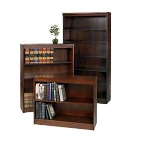 ERGOCRAFT Wood Veneer Bookcases - Walnut