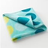Oversized Turquoise Polka Dot Beach Towel - 74-in x 36-in