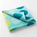 Oversized Turquoise Polka Dot Beach Towel - 74-in x 36-in