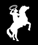 Cowboy Roping Die Cutz- White Decal