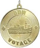 Bon Voyage with Ship , 14K Gold Charm