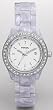 Fossil #ES2796 Women's Mini Stella White Acrylic Glitz Accented Watch