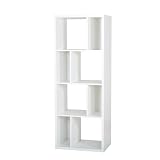 South Shore Reveal Shelving Unit with 8 Compartments, Pure White