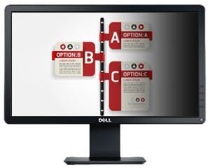 DELTATOUCH PRIVACYVIEW PVD1900 19IN LED MONITOR W/ INTEGRATED 3M FILTER