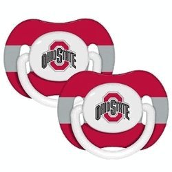 Ohio State Buckeyes Pacifiers 2 Pack Safe BPA Free