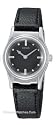 Seiko Women's Braille Black Leather Strap Watch #SWL001