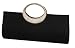 Satin, Clutch, Metal and Rhinestone Closure, Evening Bag - Claudia (51 042)