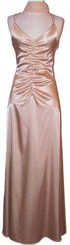 Bridesmaid gown, Ruched Satin Crystal Formal Gown Bridesmaid Dress - 3X