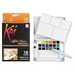 KOI WATERCOLOR FIELD SKETCH BX W/ BRUSH-18 PC SET-18 COLORS