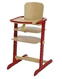 Geuther Family High Chairs, Natural-Red