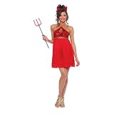Clearance Womens Devilicious Glamour Devil Costume (Pitchfork/Shoes Not Included)