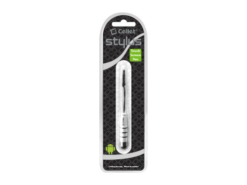 Cellet Ultra-Sensitive Mini Stylus for Apple iPad iPhone Samsung S3 S4 S5 Note 2 3 HTC One Nokia Motorola and Other Touchscreens - White