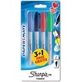 Sharpie Permanent Marker Fine Tip 1.0mm Line Assorted Ref S0810970 [Pack of 4]