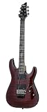 Schecter Damien Elite FR Electric Guitar Left Handed - Crimson Red