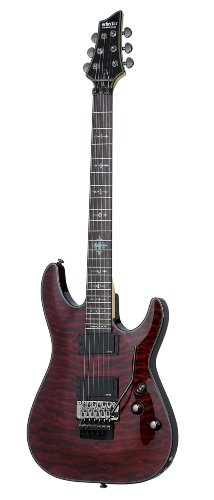 Schecter Damien Elite FR Electric Guitar Left Handed - Crimson Red