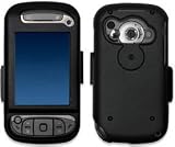 HTC 8525 PDA Smartphone Premium Black Aluminum Metal Case with Removable Belt Clip