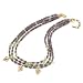 14k Gold Amethyst and Peridot Necklace by Elizabeth Showers