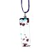 Murano Glass Pendant Jewelry - Rectangle L Blue/Purple Style2